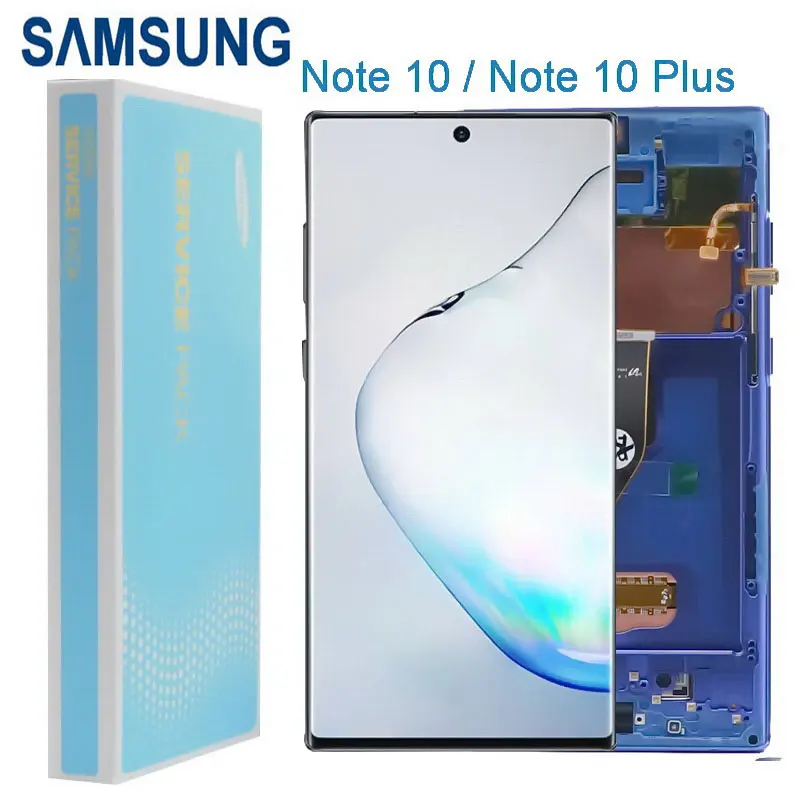 Original para Samsung Digitador da Tela de Toque 10 + N975 Amoled Galaxy Note N9700 N970f Display Lcd Nota Mais N9750 10 N970