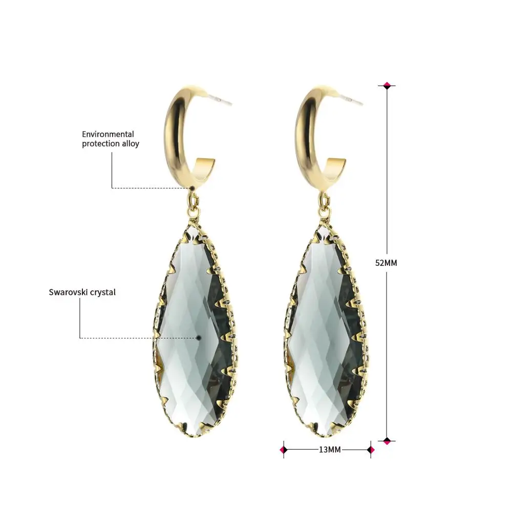 Ювелирные изделия NEOGLORY серьги из искусственного кристалла для женщин модные в 2020