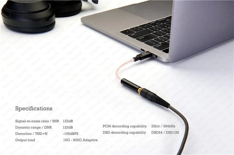 USB C Hi-Fi аудио Портативный усилитель для наушников, док-станция Qualcomm 32-битный ЦАП усилитель для наушников для пикселей 4 Note 10 iPad Pro Onplus 7 Pro