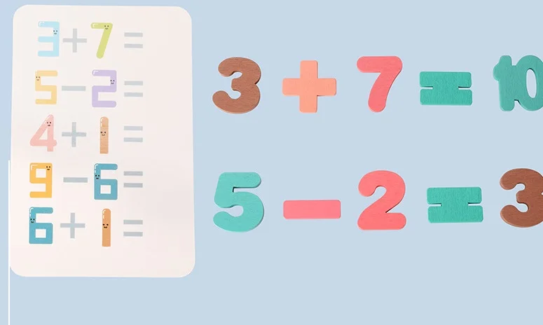 Цветные деревянные игрушки с подсчетом математические учебные пособия