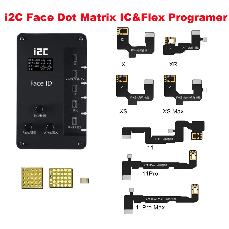 Программатор точечной матрицы I2C универсальный чип для iPhone X IFace-V8 pro max и iPad A12