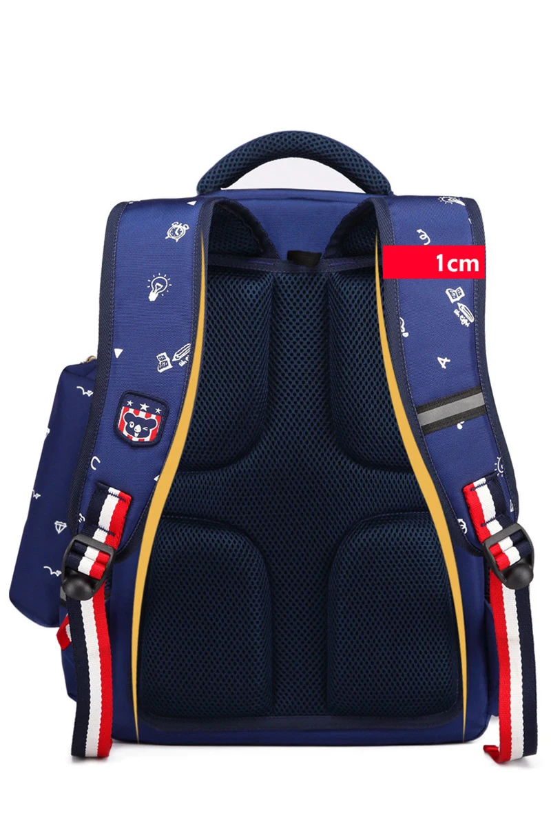 Orthopedic Fashion Children School Backpack School bags For Boys Girls Waterproof Backpack Kids School bag reflective strip