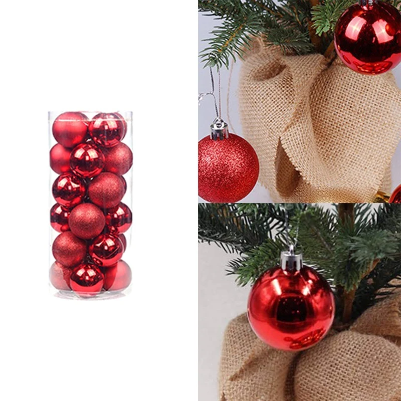 

Рождественские украшения в виде шаров, рождественские товары, Набор рождественских шаров, цветной пластиковый кулон в виде шара