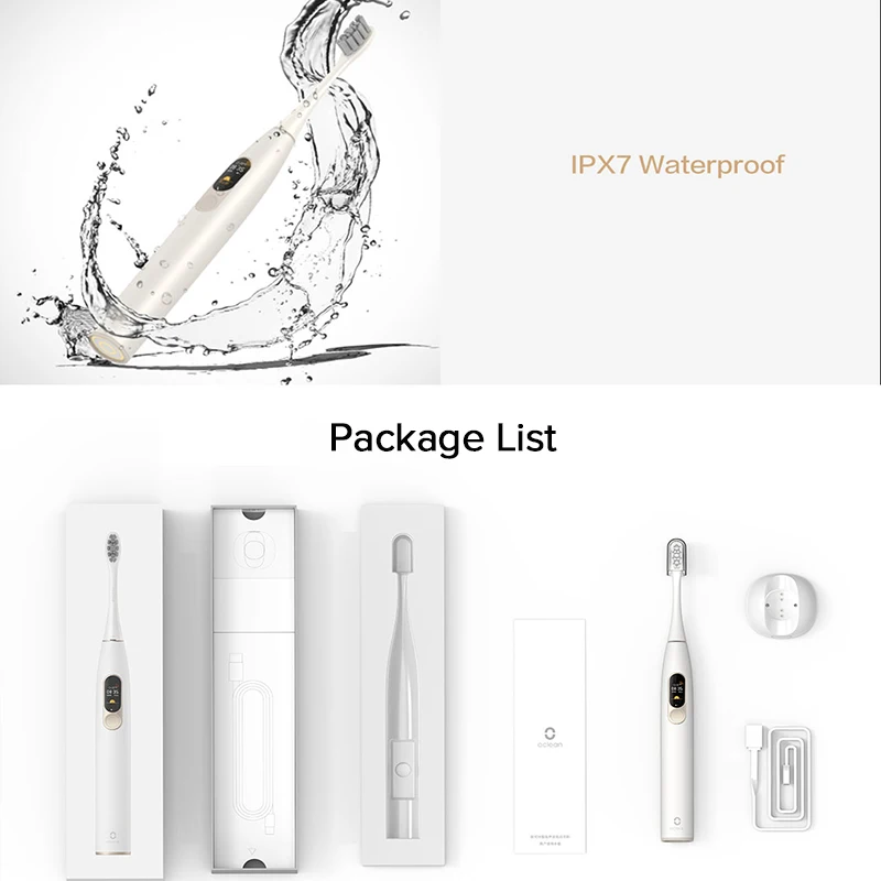

Oclean X , IPX7, 4