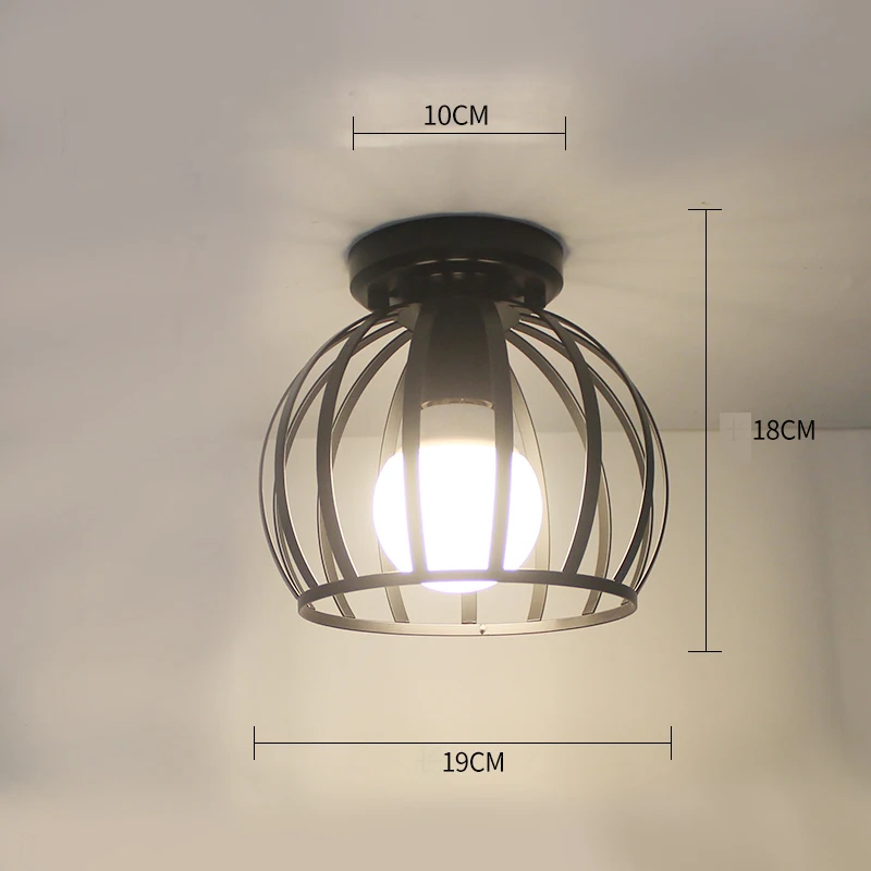 13 Ceiling lights Minimalist Retro Ceiling Lamp Glass E27 industrial decor lamps for living room Home Lighting Lustre Luminaria - Цвет корпуса: 13