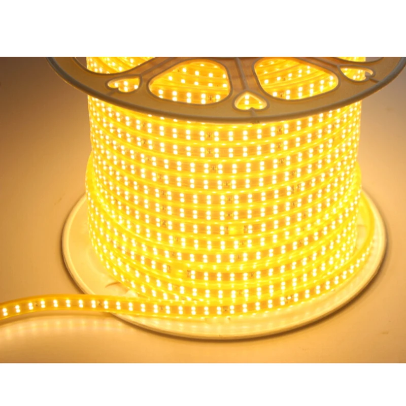 

180led/m SMD 2835 LED Strip light 220V 230V 240V Double Row LED tape rope ribbon for Home Garden Decoration 1m 2m 5m 10m 100m