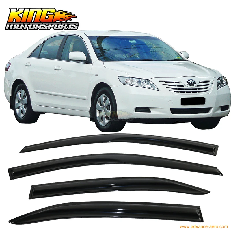 Подходит для 2007 2011 Toyota Camry Копченый Аэро JDM ветряные дефлекторы палка на окна