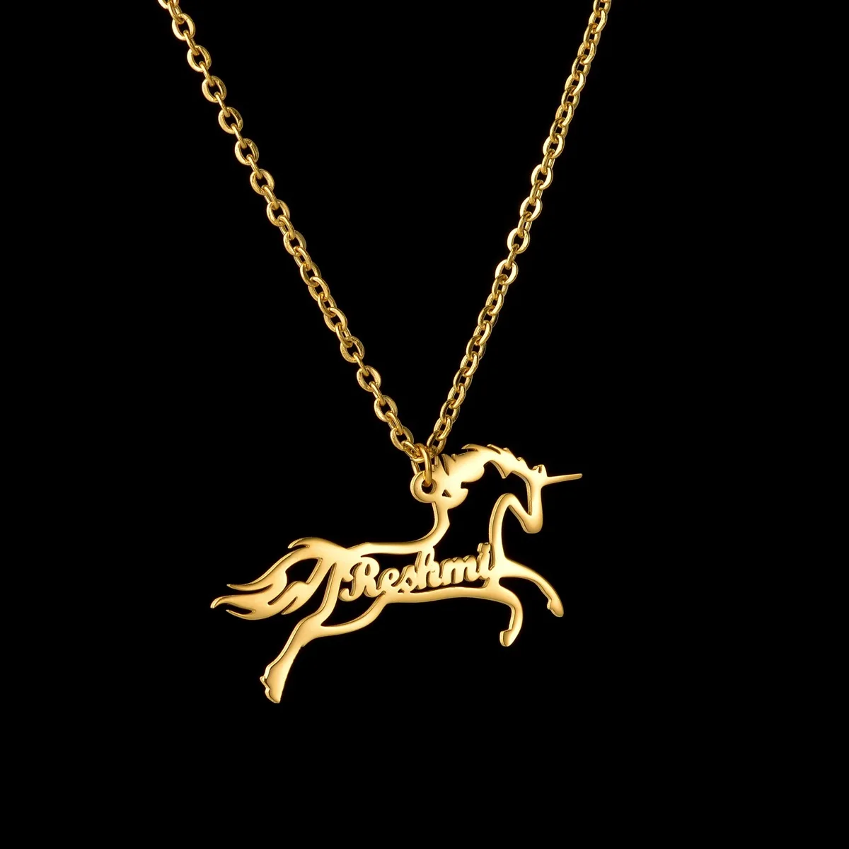 

Женское Ожерелье из нержавеющей стали, ожерелье с именем аниматора, 2021