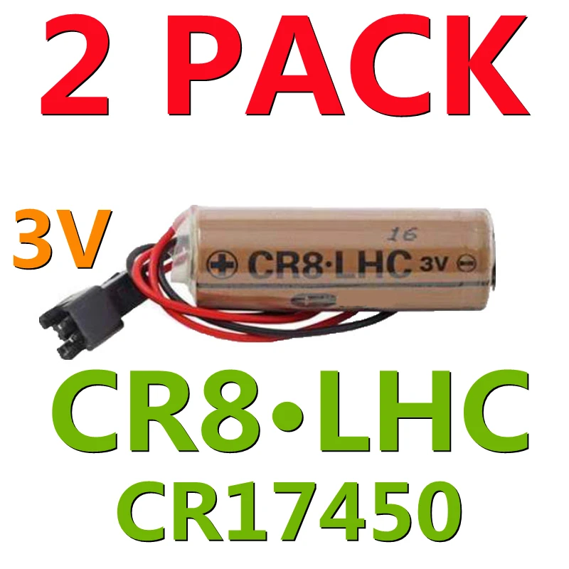 2 упаковки, оригинальные новые литиевые батареи CR8.LHC 3 в CR17450SE CR17450 PLC с разъемом