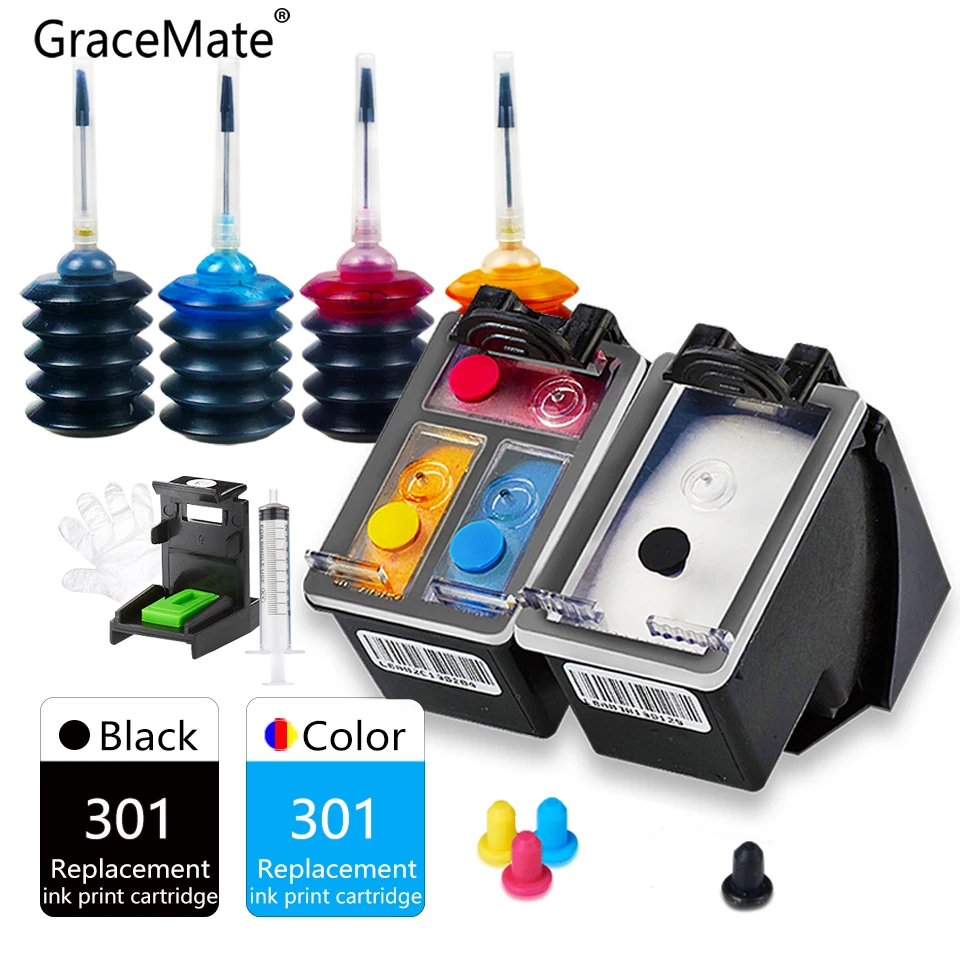 Картридж с чернилами GraceMate 301 XL совместим принтерами HP 5530 Deskjet 1000 1050 2000 2050 2510 2540 3000