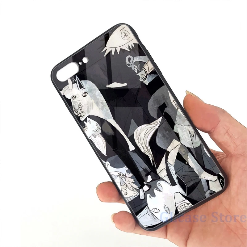 Pablo Picasso Guernica Phone Case For iPhone 12 Pro 11 X XR XS Max 8 7 6 6s Plus 5s Soft TPU Glass Back Cover | Мобильные телефоны