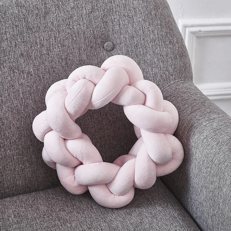 Enipate Милая бархатная плетеная подушечка в форме шарика массивная подушка ручной
