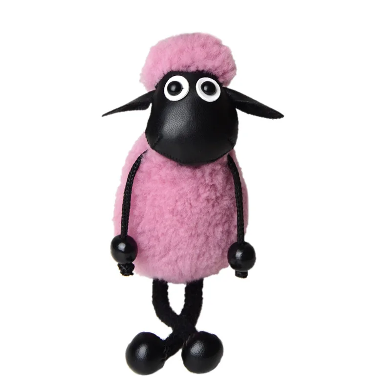 Многоцветный мультяшный плюшевый игрушечный брелок с овечкой Шон милый рюкзак