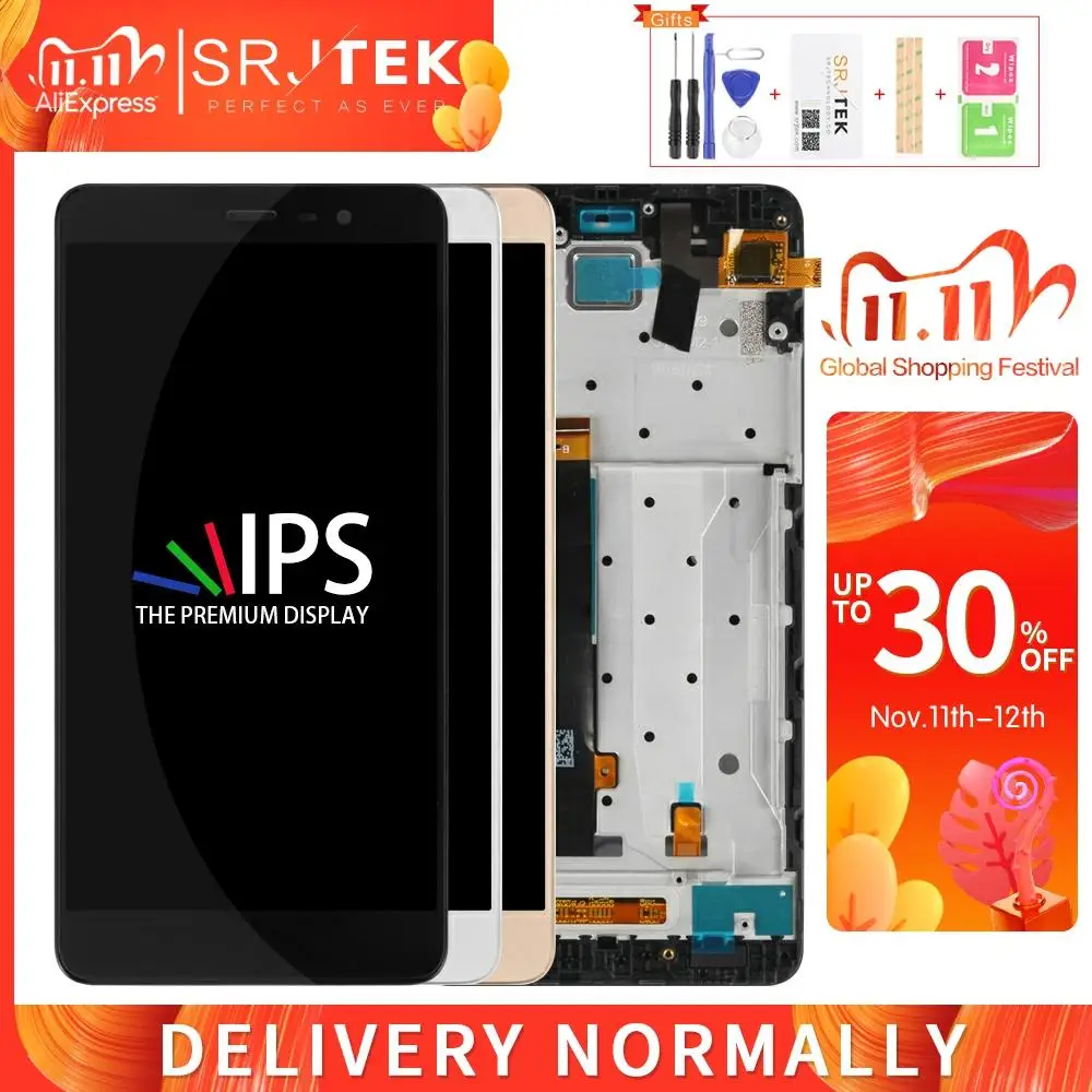 152 мм Srjtek для Xiaomi Redmi Note 3 Pro ЖК матричный сенсорный экран дигитайзер полная сборка
