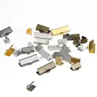 Обжимные Концевики для шнура, застежки для бусин, плоские застежки для ювелирных изделий сделай сам, соединители для ожерелья, браслета, 50 шт.