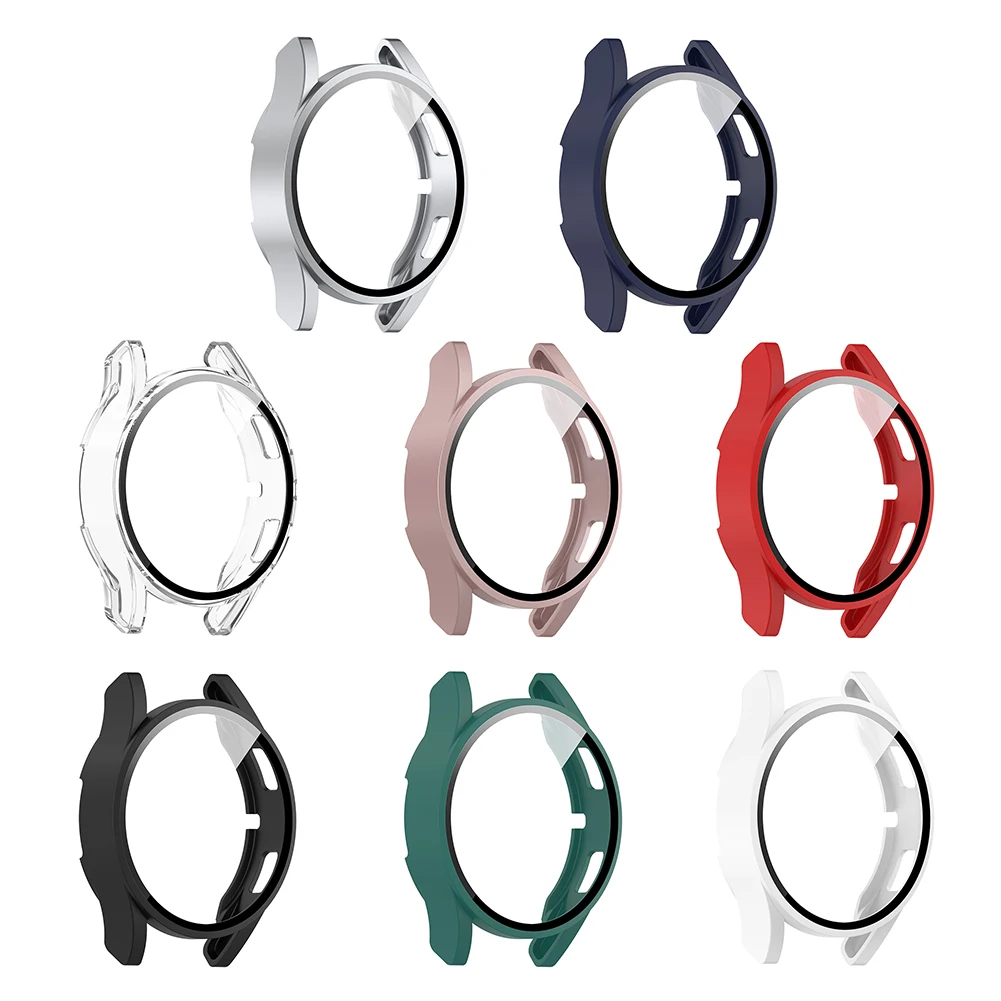 

Smartwatch Case PC Tempered Glass Protective Cover for Samsung Galaxy Watch 4 40/44mm Smart Bracelet Shell