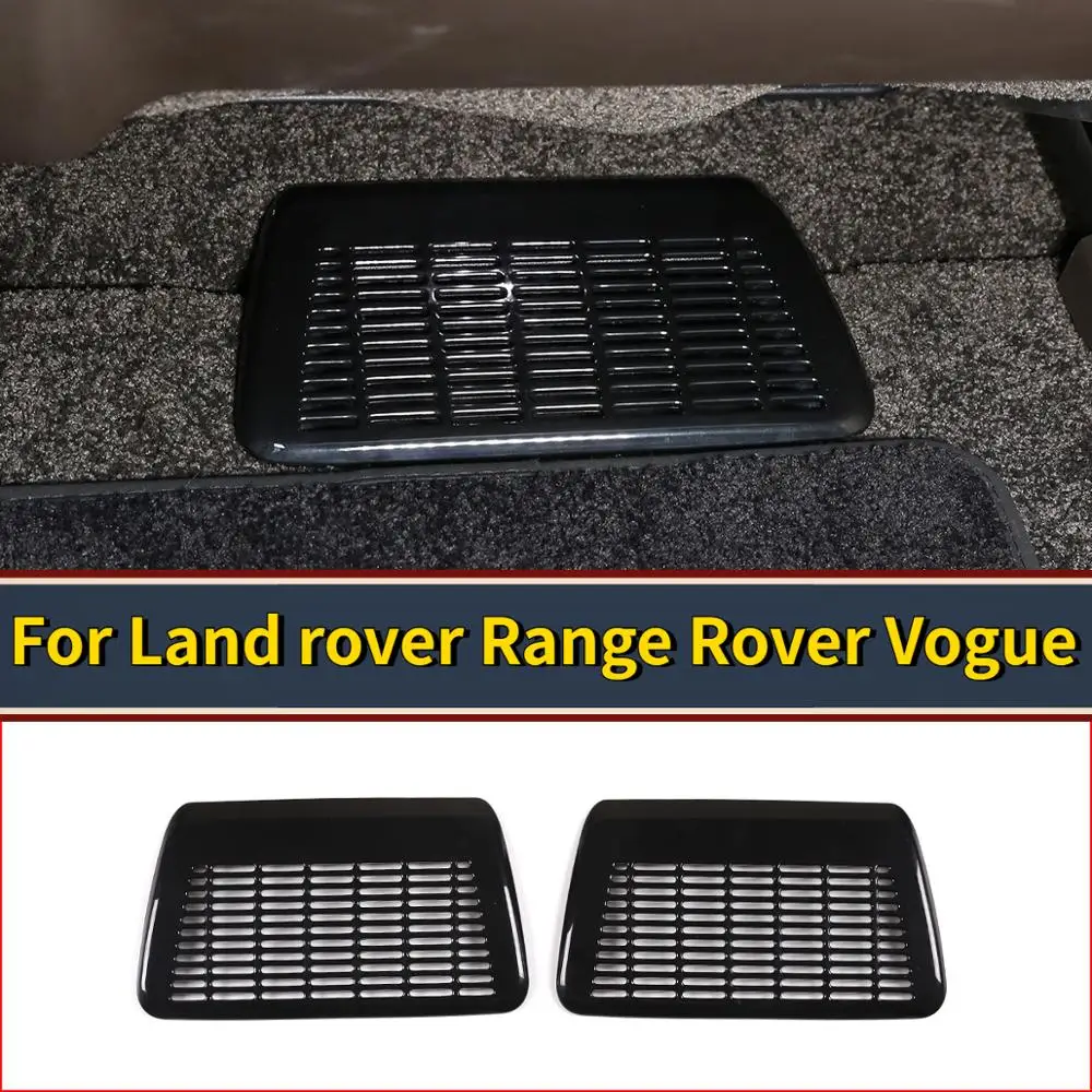 

For Land Rover Range Rover Vogue 2018-2020 car Accessories ABS Black Seat Air Outlet Frame Trim Car Styling