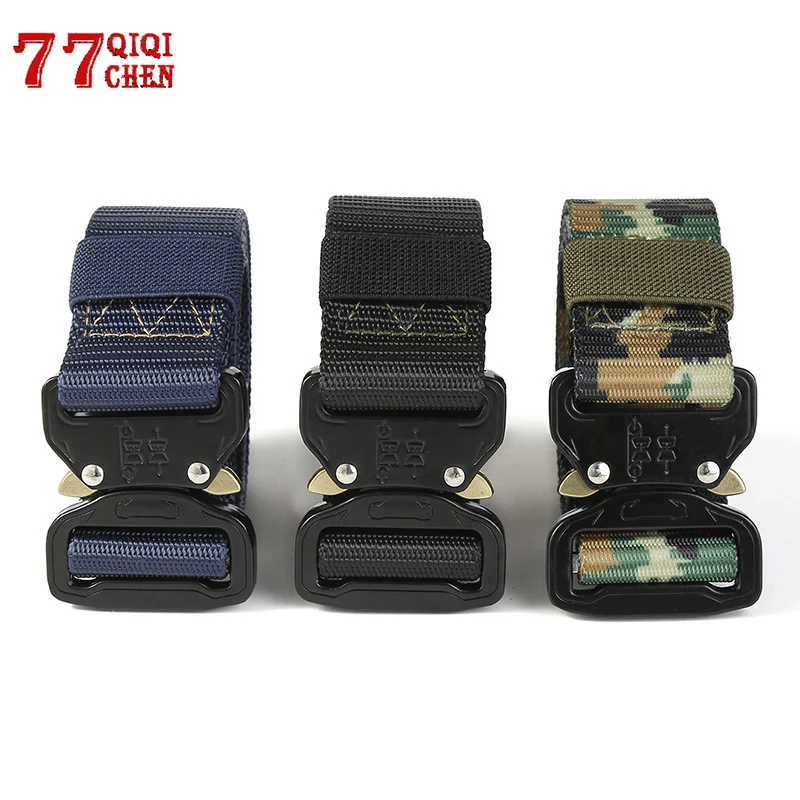 Военный тактический ремень Для мужчин нейлоновый в стиле милитари на открытом
