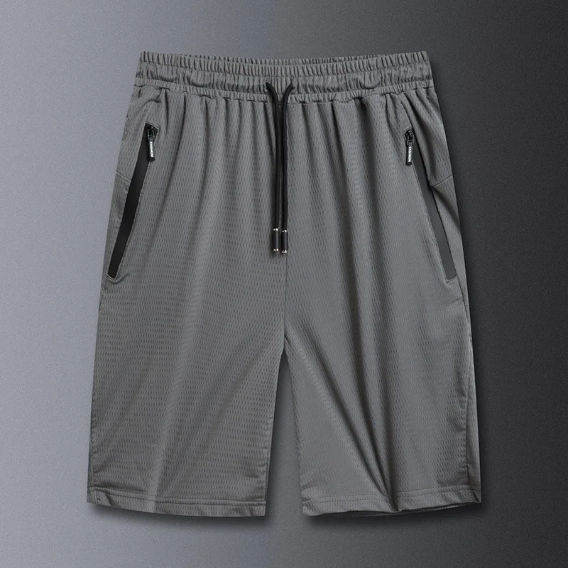 

2020 Summer New Ice Silk Shorts Mesh Breathable Shorts High Elastic Air Conditioning Shorts Men's Leisure Sports Shorts