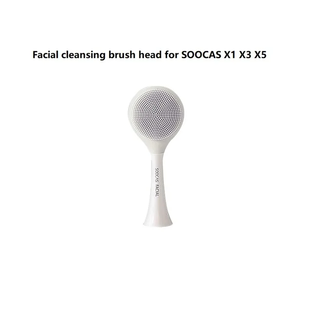 1pcs White Xiaomi Youpin SOOCAS Очищающая головка для лица Оригинальная для X1 X3 X5 звуковая электрическая зубная щетка SOOCARE электромассажная щетка - Цвет: 1pcs White