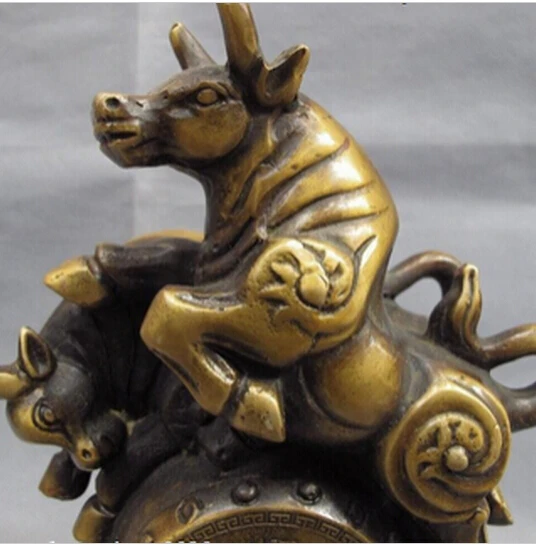 --- 510 + китайская медная Бронзовая статуя фэн-шуй счастливый фондовый рынок