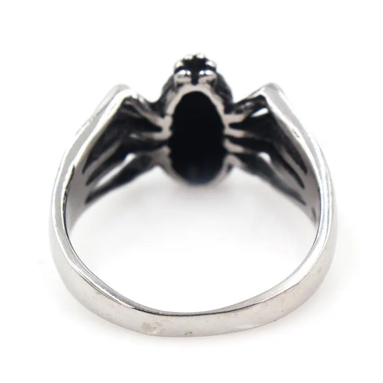 Винтажные кольца в виде паука из нержавеющей стали для мотоцикла вечеринки