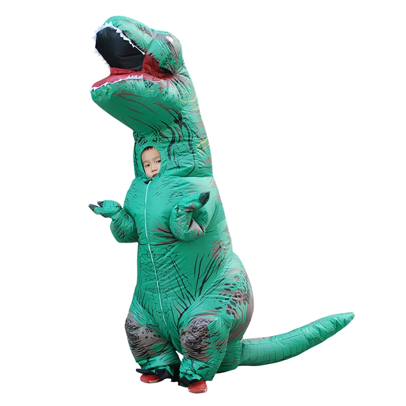 Надувной костюм динозавра T-REX для детей аниме-костюм надувной вечеринки косплея