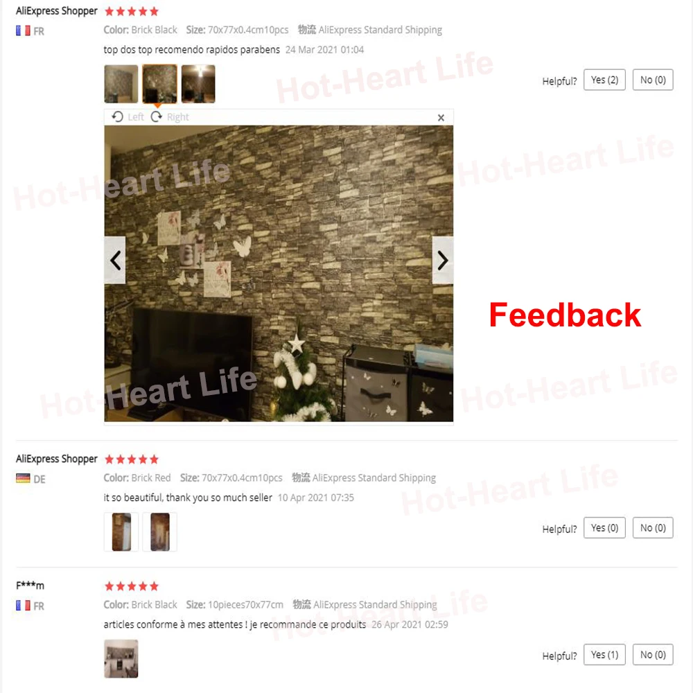 510pcs 3d brick wall sticker pattern wallpaper self adhesive waterproof living room tv background bedroom home decor 70x77cm free global shipping