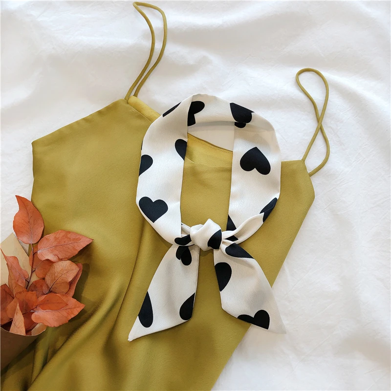 Шарф Luna &amp Dolphin женский длинный шифоновый Шелковый бандан красного цвета в