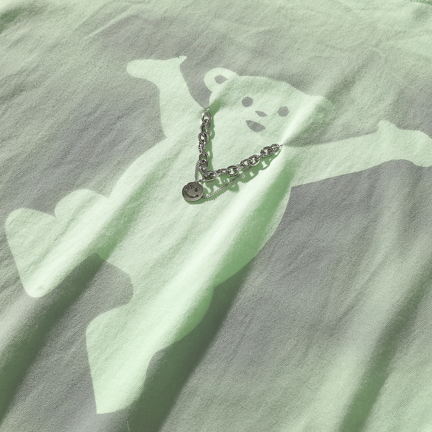 

2021New popular logo men's ins short sleeved loose print T-shirt summer personality trend