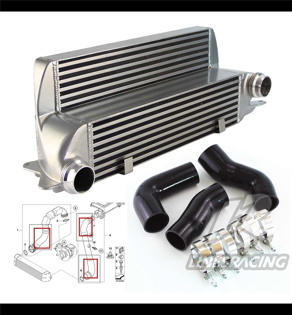 Подходит для BMW E60 E61 5 Series 530d 525d интеркулера силиконовый Turbo EGR Hose Kit| |