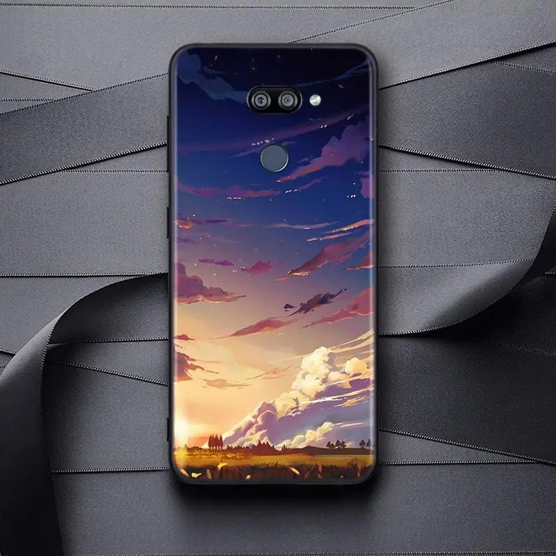 

Star Scenery For LG K22 K71 K61 K51S K41S K30 K20 K50S K40S Q60 V60 V50 V40 V35 V30 G8 ThinQ Black Phone Case