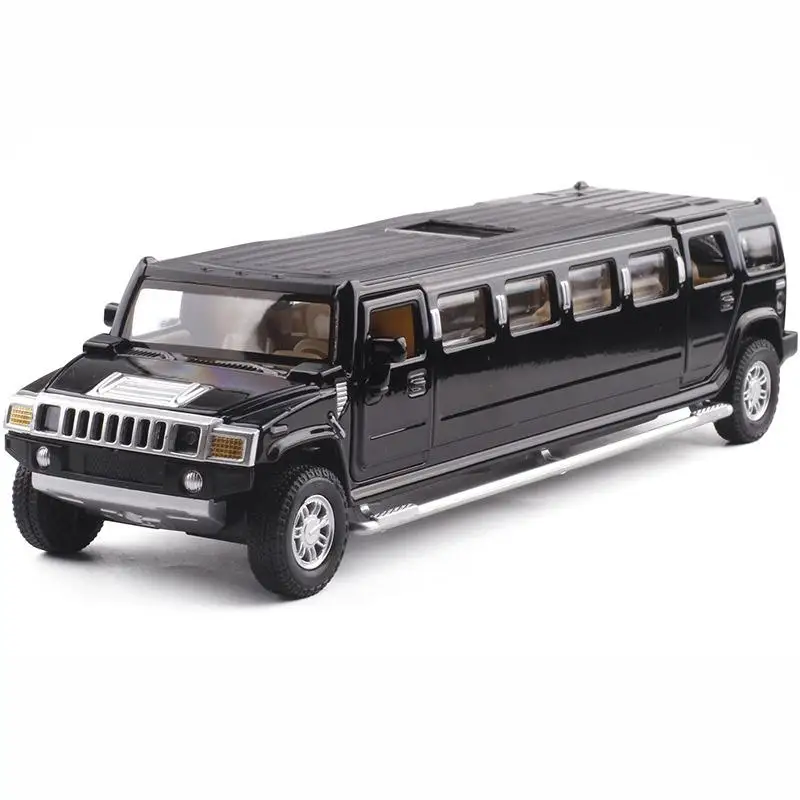 Высококлассная модель автомобиля Hummer Limousine из сплава 1:32 металлическая литая с