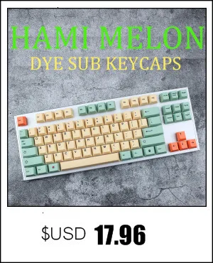 Мини-клавиатура Dye Sub Keycaps гранитный цвет для механической клавиатуры Вишневый японский корень черный шрифт Pbt Keycap Teclado