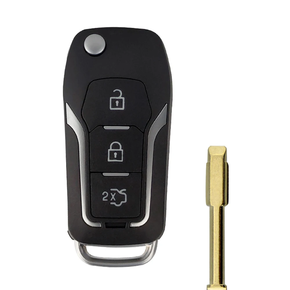 OkeyTech for Ford Mondeo Flip Folding Uncut FO21 Blade C-Max Fiesta S-Max Ka Galaxy Transit Remote Car Key Shell Cover Case | Автомобили и