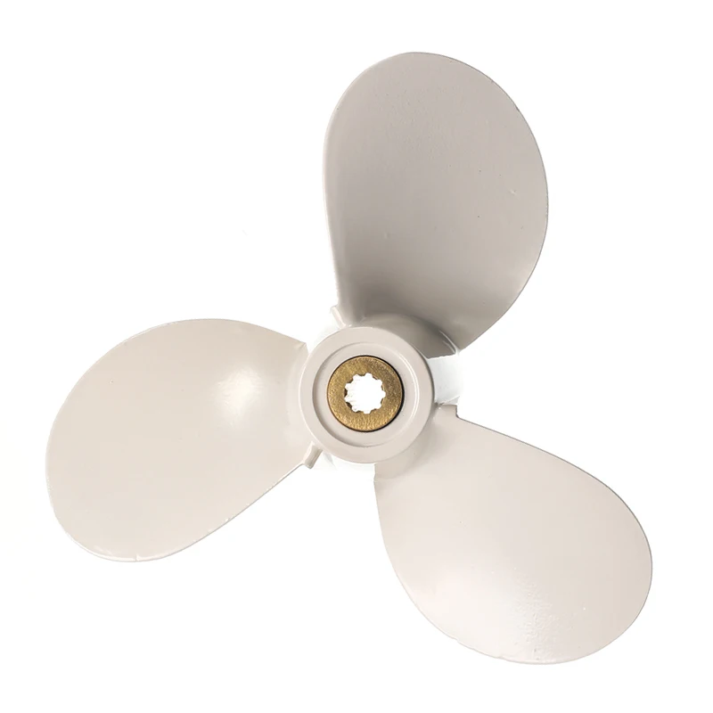 

Marine Propeller Aluminum Alloy 7 1/2 X 7-BA For 4-6HP Outboard White Replacement Exterior Engine