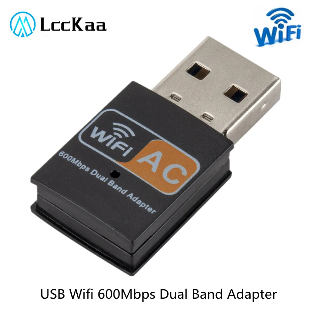 

USB Wi-Fi адаптер LccKaa, 600 Мбит/с, 2,4 ГГц + 5,0 ГГц