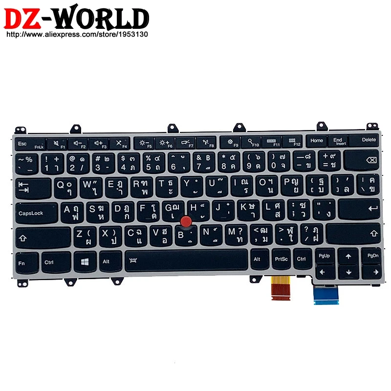 

Новая Оригинальная тайская клавиатура TH с подсветкой для ноутбука Lenovo Thinkpad Yoga 260 Teclado ax267 01AX302