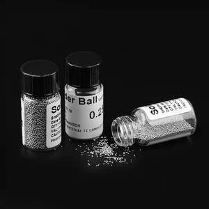 Шарики для реболлинга BGA 0,20,250,30,350,40,450,50,550,60,650,76 мм, паяльный шар для реболлинга BGA, трафарет