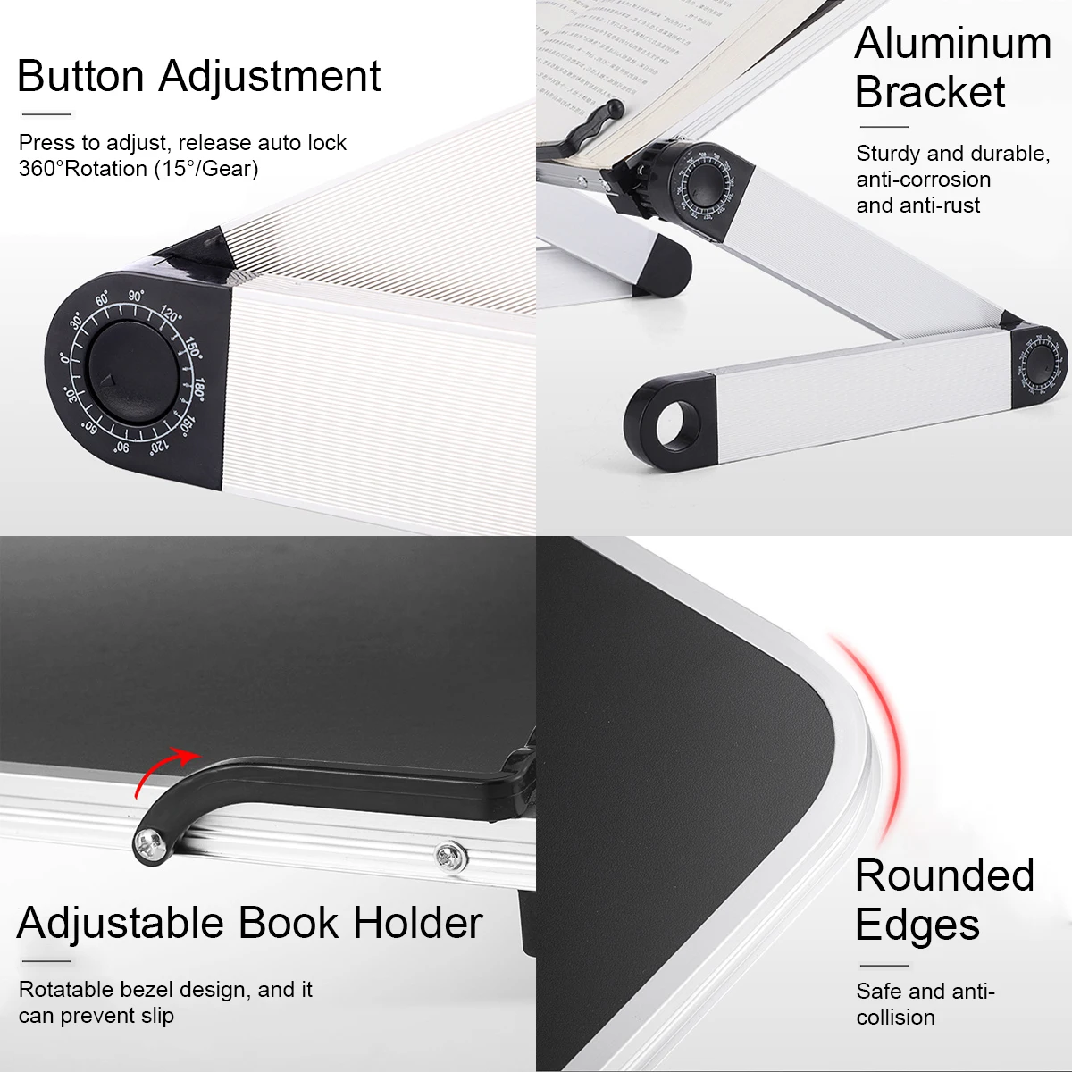 Портативная подставка для чтения Регулируемый книжный держатель книжная полка