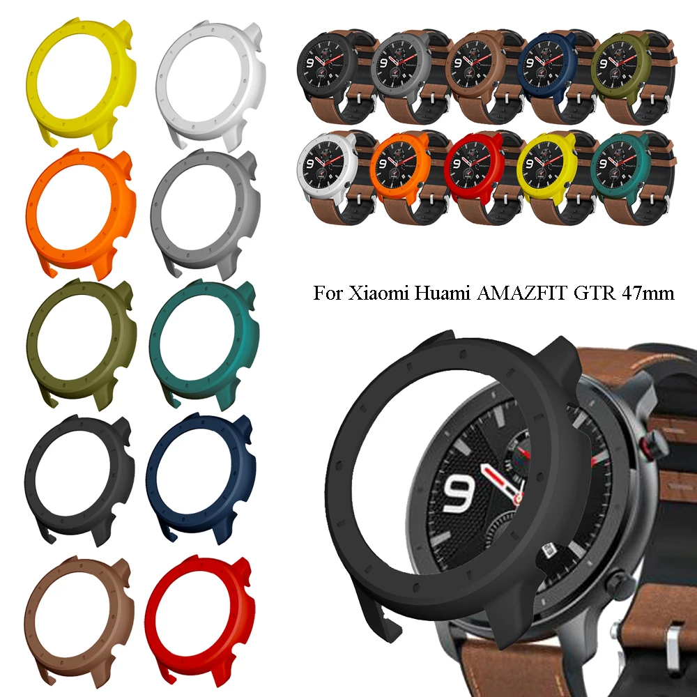 Цветной ПК сменный корпус часов защитная рамка оболочка для Huami AMAZFIT GTR 47 мм Смарт