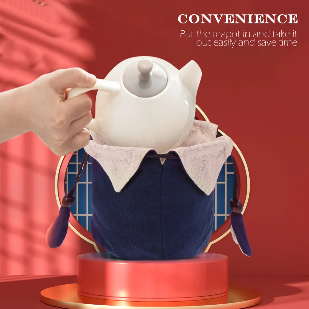 

Cotton Linen Water Cup Bag Fashion Tea Cup Set Bottle Cover Bag Pouch