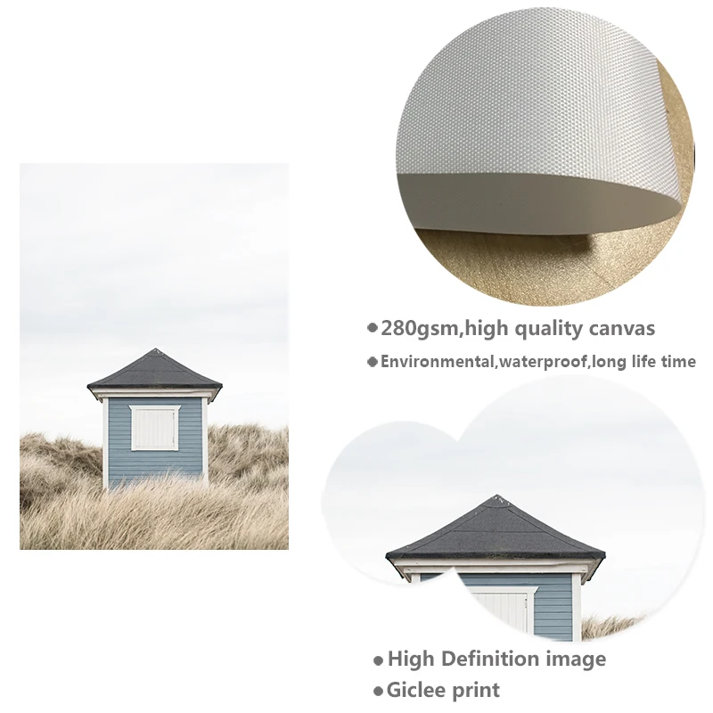 Картина на холсте с природной травой Настенная картина в скандинавском стиле