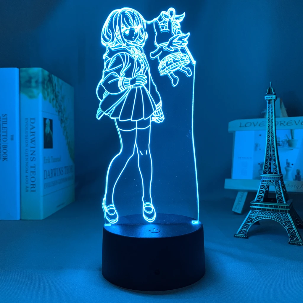 

Светодиодный ночсветильник Danganronpa Chiaki Nanami для спальни, декоративная лампа, подарок для детей, акриловая 3D лампа Danganronpa