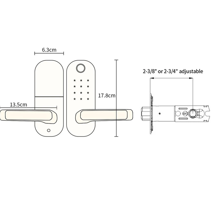 Новый биометрический дверной замок с распознаванием отпечатка пальца