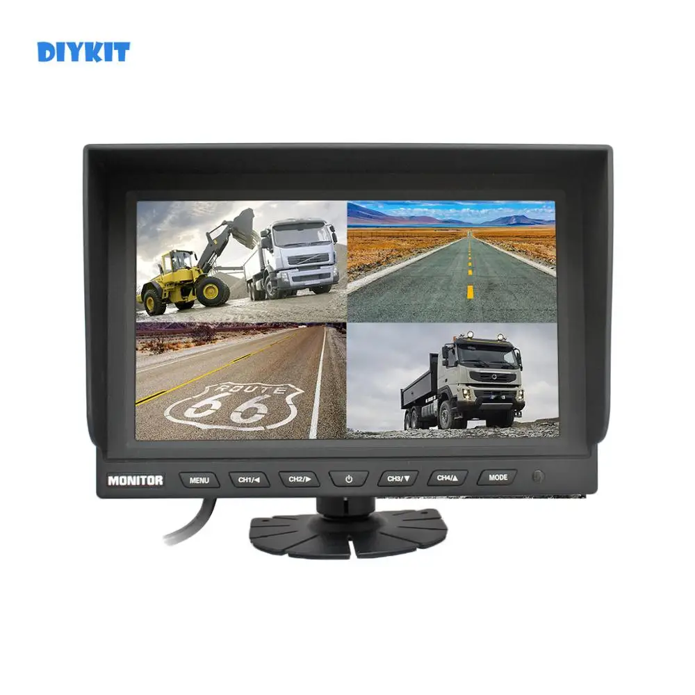 DIYKIT 9 дюймовый разделенный четырехъядерный дисплей цветной монитор заднего вида