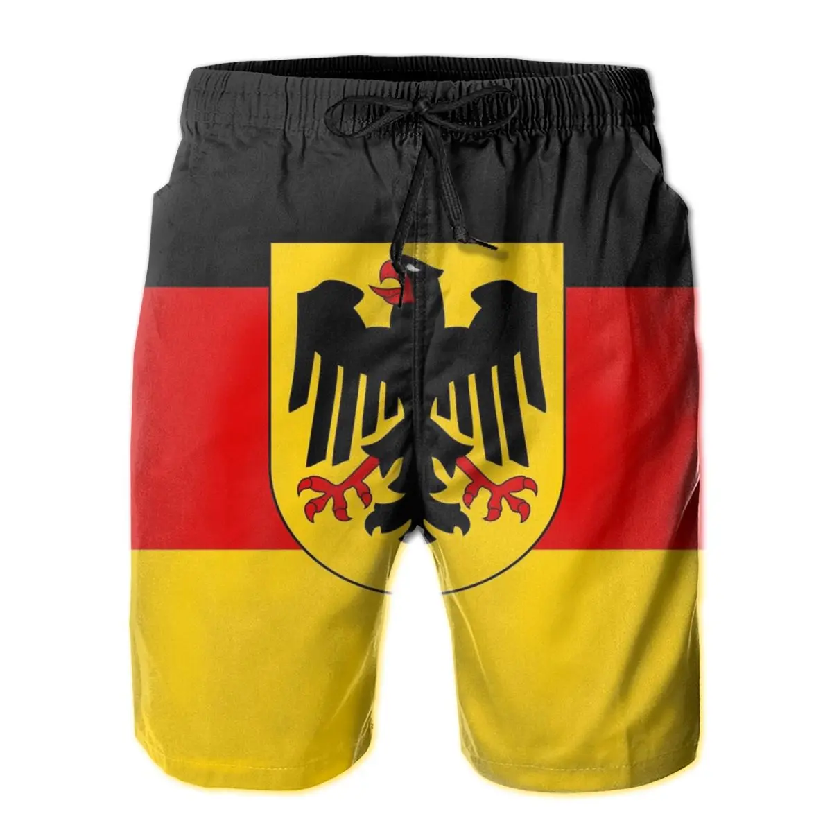

Мужские спортивные шорты с немецким флагом, сплошные пляжные плавки для серфинга, спортивные быстросохнущие сетчатые повседневные милые ш...