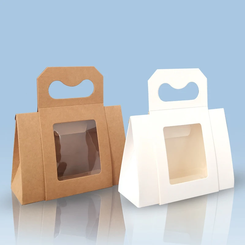 

12pcs Mini Small Gift Boxes With Transparent Window Package Gifts Candy For Wedding Birthday Home Party Hand-Held Packaging Box