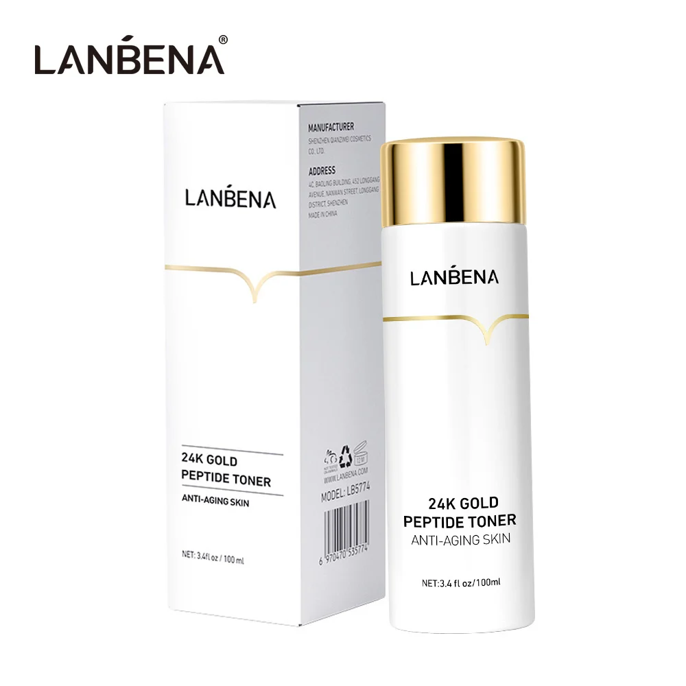 

Тоник LANBENA с золотым пептидом 24k, сыворотка для лица, антивозрастная Сыворотка для лица, пементо-Пептидная, сыворотка для ухода за кожей лица,...
