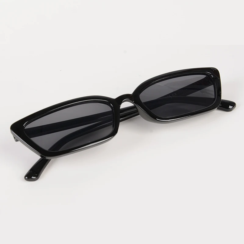 

2021 Vintage Small Rectangle Sunglasses Fashion Brand Designer Square Glasses Shades Female De Sol UV400 for Women/Men Classic